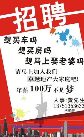 房地产招聘图片