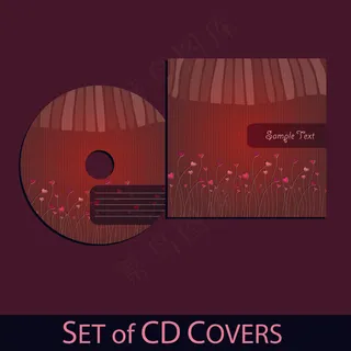 CD光盘封面设计矢量素材