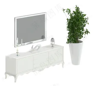 电视柜模型素材模板下载件 max