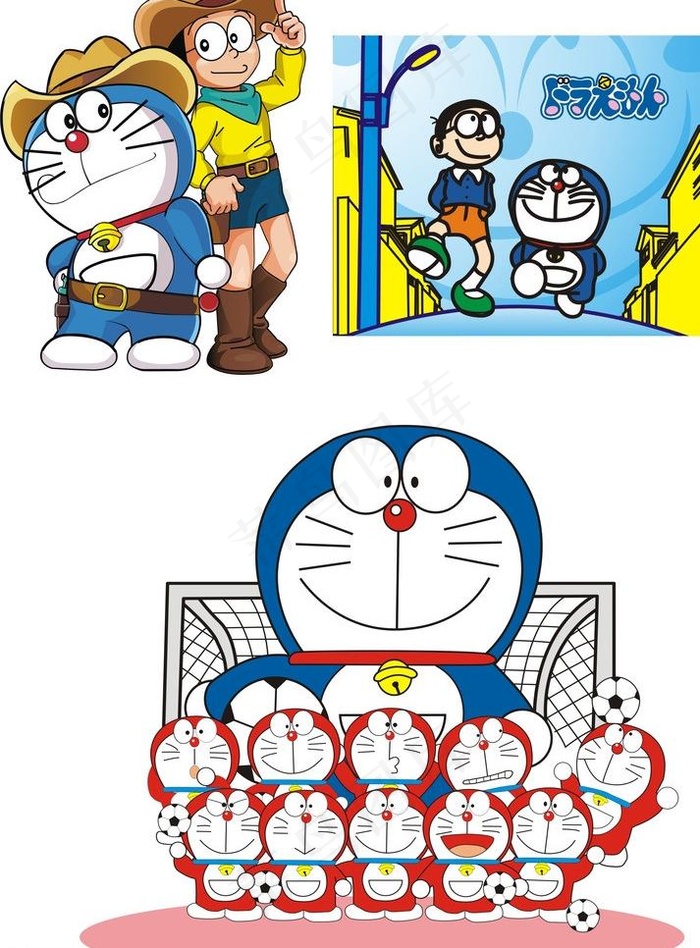 小叮当人物图片cdr矢量模版下载