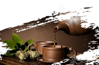 茶道宣传海报PNG免扣素材模板