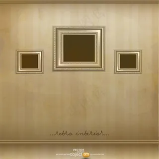 相框室内设计矢量图片