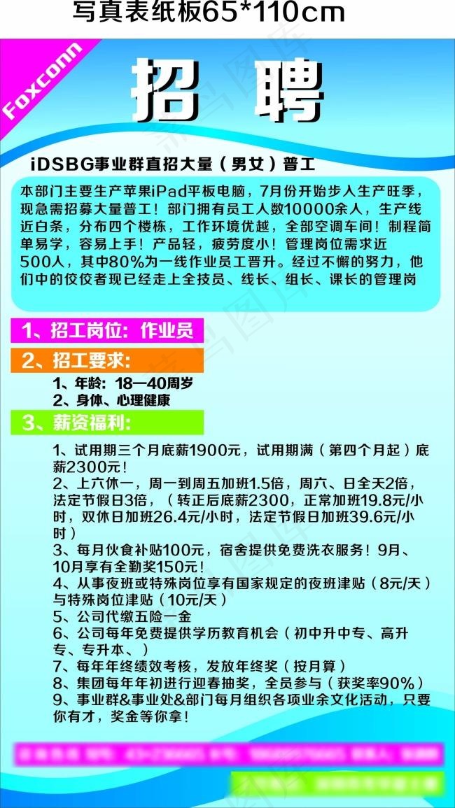 招聘展板cdr矢量模版下载