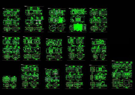 ktv包房装饰装修图cad图纸