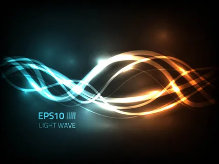 绚丽的霓虹灯星光背景02——矢量素...