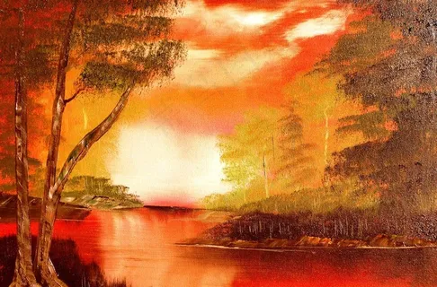 油画 河流图片 油画 河流图片
