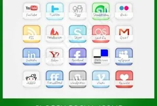 方形社交图标 下载