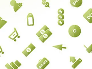 使用绿色食品网站图标集