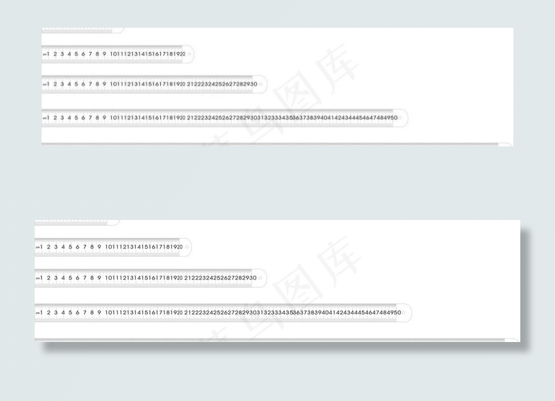 多个长度直尺CDR图片cdr矢量模版下载