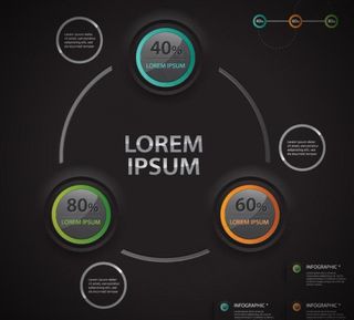 潮流标贴标签矢量素材三