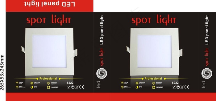 面板灯 包装 彩盒图片