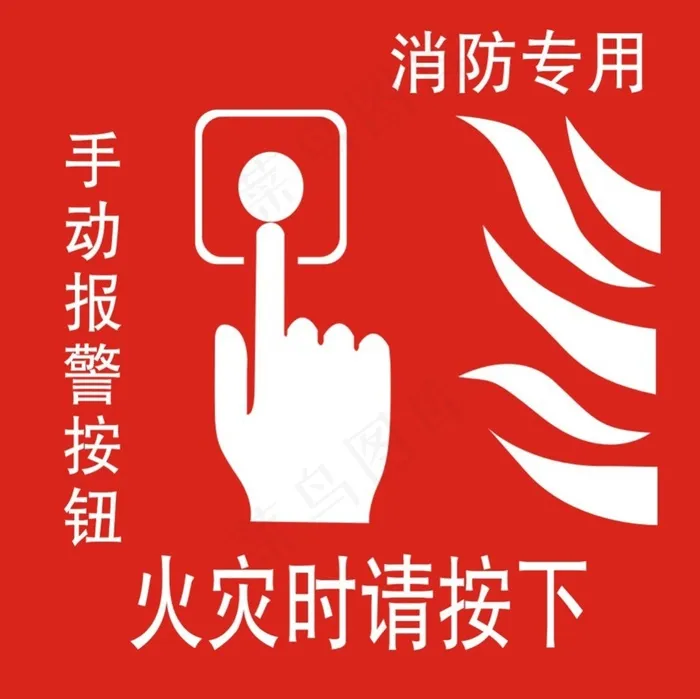 火灾请按下cdr矢量模版下载