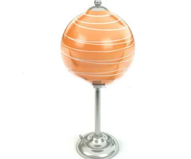 橙色的棒棒糖形状的灯