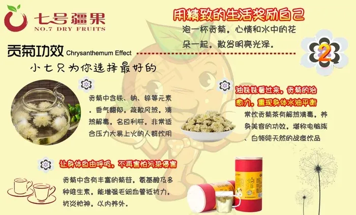 黄山贡菊2psd模版下载