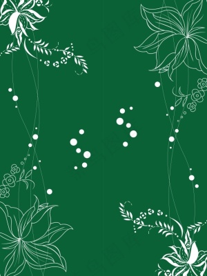 绿色底色花纹移门
