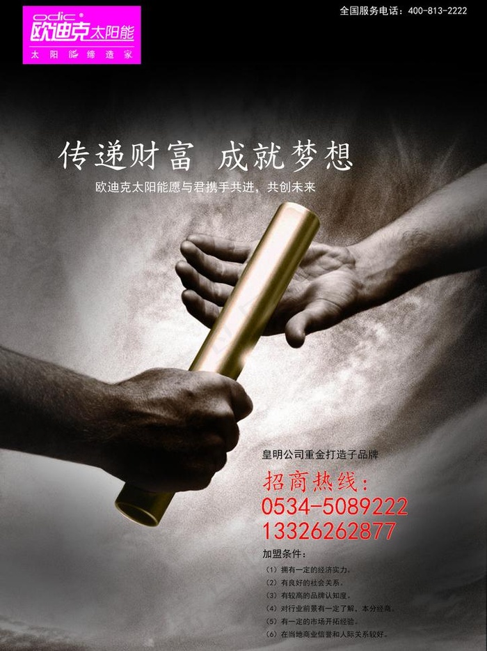 欧迪克招商dm宣传单页创意设计图片(2480X3508(DPI:300))psd模版下载