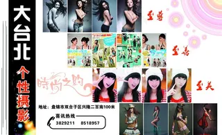 大台北挂历内页 三折页图片