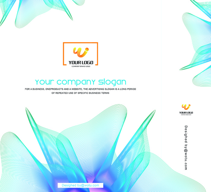 清新商务风手提袋