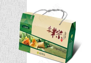 粽子礼盒包装设计矢量素材