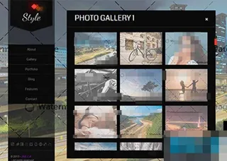 宽屏自适应仿flash案例展示企业...