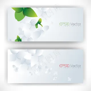 简约花瓣名片设计