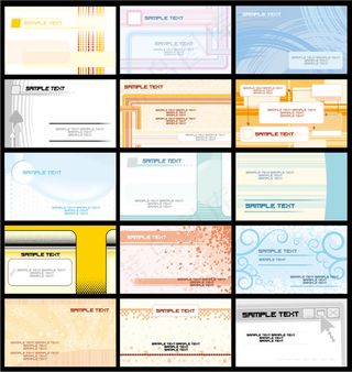 时尚淡雅商务名片