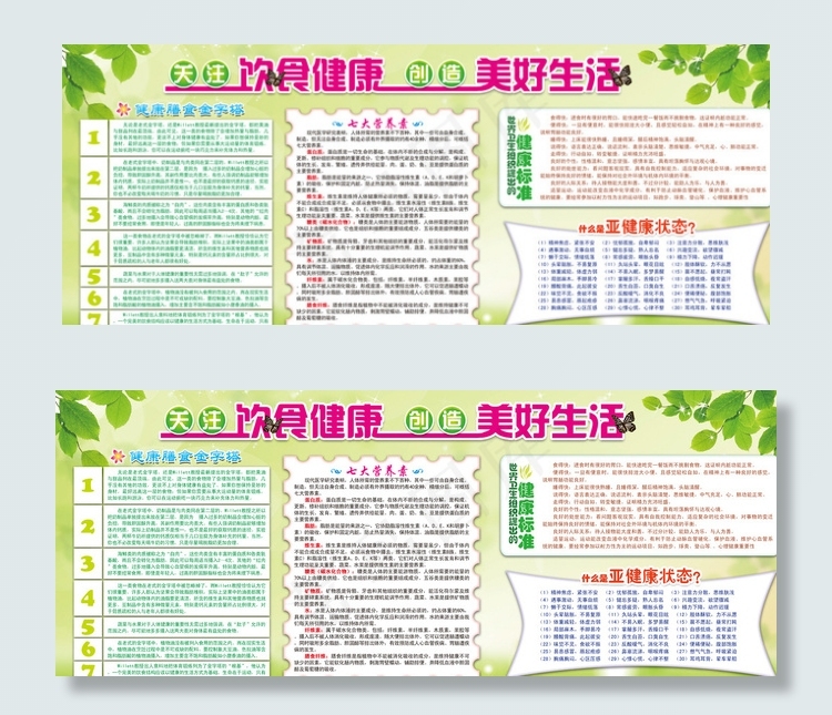 饮食健康图片psd模版下载
