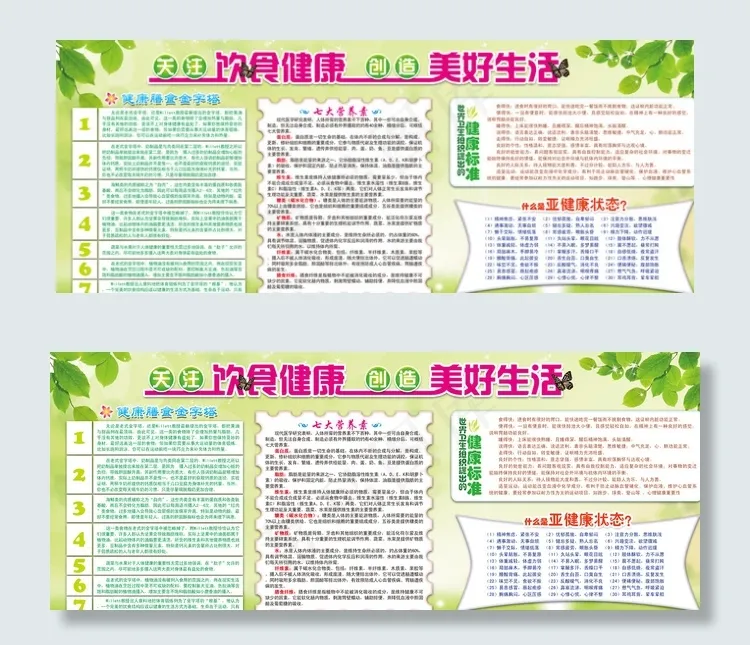 饮食健康图片psd模版下载