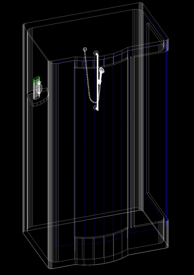 洗衣机cad模型设计