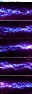 紫色电流火花粒子视频素材