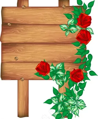 木板指示牌图片