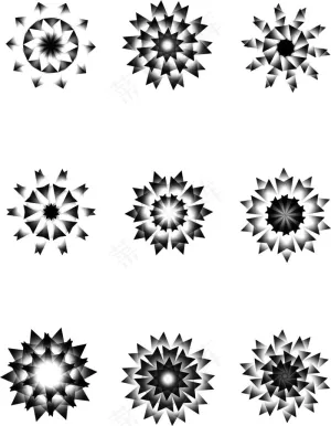 黑白花纹