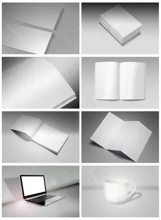 通用空白vi贴图名片画册样机psd...