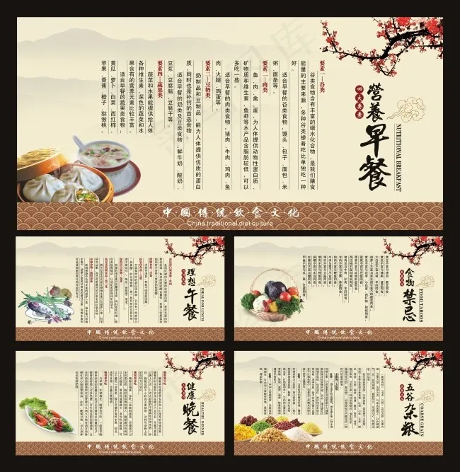饮食展板(210X297)cdr矢量模版下载