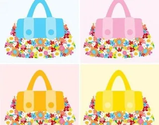 时尚配饰鲜花袋