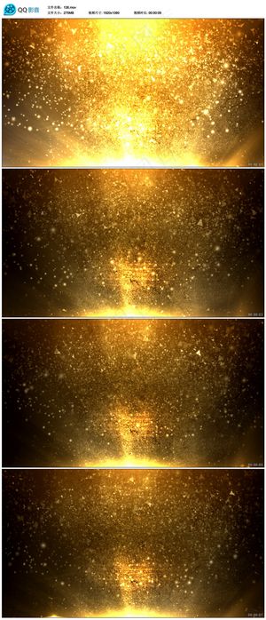 金色粒子LED视频素材