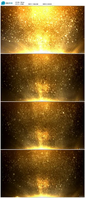 金色粒子LED视频素材