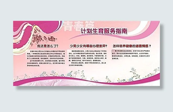 计划生育服务指南 分层素材 PSD...(6803X3402(DPI:72))psd模版下载