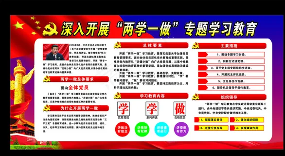 深入开展两学一做图片