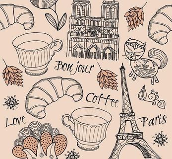法国巴黎素材设计图片