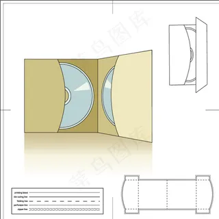 空白纸包装源文件矢量素图片