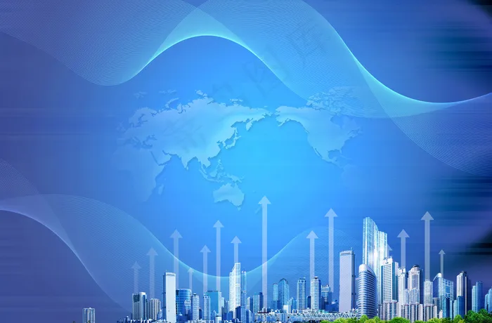 蓝色科技动感背景