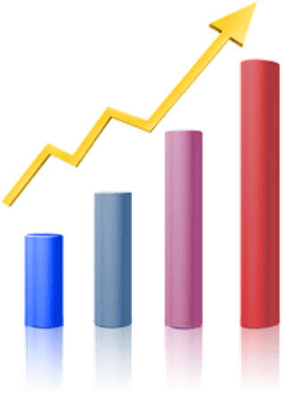 卡通箭头立体箭头上升箭头数据素材p...