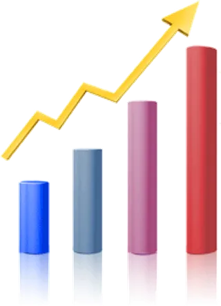 卡通箭头立体箭头上升箭头数据素材p...