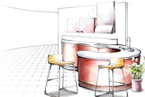 手绘室内装饰 分层PSD_17