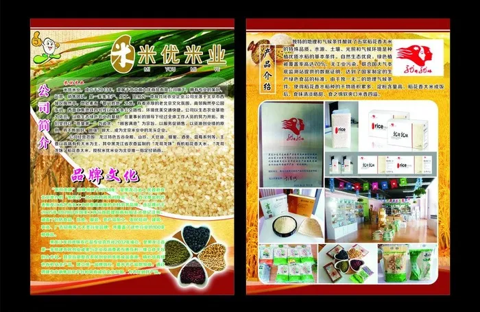 大米宣传单图片cdr矢量模版下载