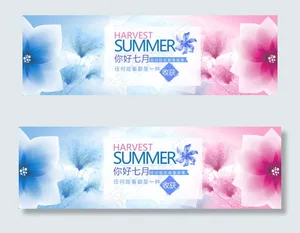 淘宝夏季女装海报背景图片素材