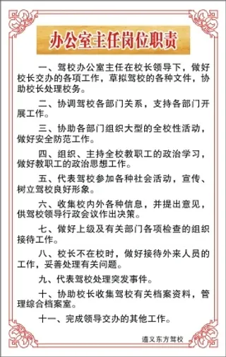 办公室主任岗位职责