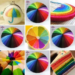 淘宝彩虹伞海报