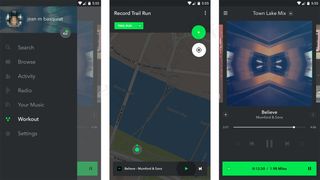 Spotify健身移动手机APP界面UI